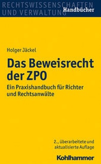 Abbildung von: Das Beweisrecht der ZPO - Kohlhammer