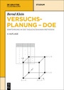 Cover: Versuchsplanung - DoE - De Gruyter Oldenbourg