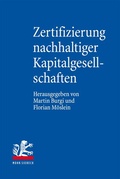 Cover: Zertifizierung nachhaltiger Kapitalgesellschaften - Mohr Siebeck