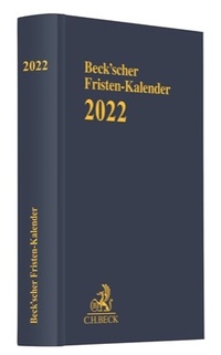 Abbildung von: Beck'scher Fristen-Kalender 2022 - C.H.BECK