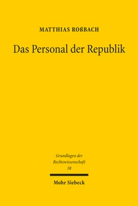 Abbildung von: Das Personal der Republik - Mohr Siebeck