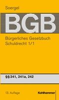 Cover: B&uuml;rgerliches Gesetzbuch mit Einf&uuml;hrungsgesetz und Nebengesetzen (BGB) - Band 3/1 - Kohlhammer