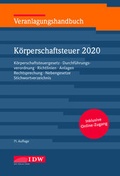 Cover: Veranlagungshandbuch K&ouml;rperschaftsteuer 2020: KSt 2020 - IDW