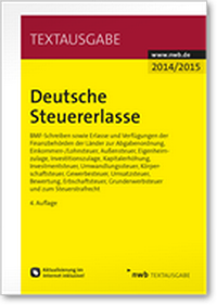 Abbildung von: Deutsche Steuererlasse - NWB