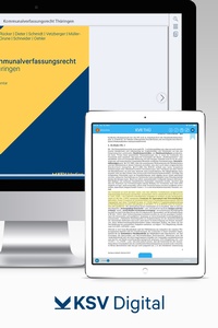 Abbildung von: Kommunalverfassungsrecht Thüringen (digital) - Kommunal- und Schul-Verlag