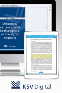 Abbildung von: Krankenhausfinanzierungsgesetz, Bundespflegesatzverordnung und Folgerecht (digital) - Kommunal- und Schul-Verlag