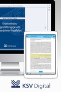 Cover: Krankenhausgestaltungsgesetz Nordrhein-Westfalen (digital) - KSV Medien