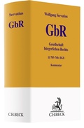 Cover: Gesellschaft b&uuml;rgerlichen Rechts - C.H.BECK