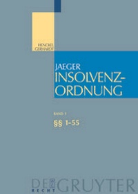 Abbildung von: Insolvenzordnung / §§ 1-55 - De Gruyter