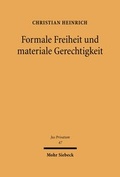 Abbildung von: Formale Freiheit und materiale Gerechtigkeit - Mohr Siebeck