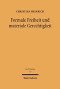 Cover: Formale Freiheit und materiale Gerechtigkeit - Mohr Siebeck