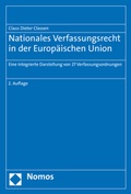 Cover: Nationales Verfassungsrecht in der Europ&auml;ischen Union - Nomos