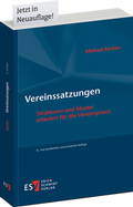 Cover: Vereinssatzungen - Erich Schmidt Verlag