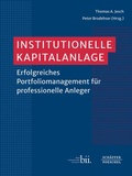 Cover: Institutionelle Kapitalanlage - Sch&auml;ffer-Poeschel