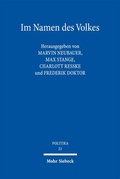 Cover: Im Namen des Volkes - Mohr Siebeck