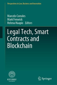 Enlarge image Cover: Legal Tech, Smart Contracts and Blockchain - Springer
