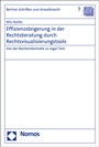 Cover: Effizienzsteigerung in der Rechtsberatung durch Rechtsvisualisierungstools - Nomos