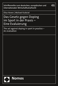 Bild: Das Gesetz gegen Doping im Sport in der Praxis - Eine Evaluierung - Nomos