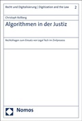 Cover: Algorithmen in der Justiz - Nomos