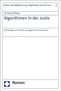 Enlarge image Cover: Algorithmen in der Justiz - Nomos