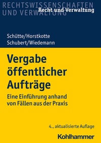 Abbildung von: Vergabe öffentlicher Aufträge - Kohlhammer