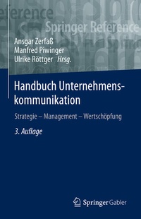Bild vergrößern Bild: Handbuch Unternehmenskommunikation - Springer Gabler
