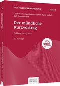 Cover: Der m&uuml;ndliche Kurzvortrag - Sch&auml;ffer-Poeschel
