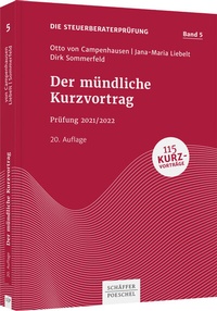 Abbildung von: Der mündliche Kurzvortrag - Schäffer-Poeschel