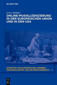 Abbildung von: Online-Musiklizenzierung in der Europäischen Union und in den USA - De Gruyter