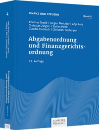 Abbildung von: Abgabenordnung und Finanzgerichtsordnung - Schäffer-Poeschel