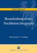Abbildung von: Brandenburgisches Nachbarrechtsgesetz - Kommunal- und Schul-Verlag