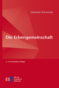 Cover: Die Erbengemeinschaft - Erich Schmidt Verlag