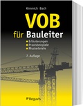 Abbildung von: VOB für Bauleiter - Reguvis Fachmedien
