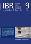 Abbildung von: Immobilien- & Baurecht - IBR - id Verlag