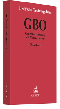 Abbildung von: Grundbuchordnung: GBO - C.H.BECK
