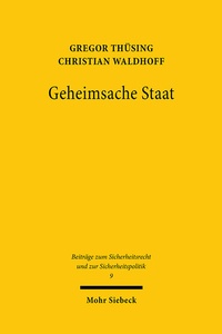 Abbildung von: Geheimsache Staat - Mohr Siebeck