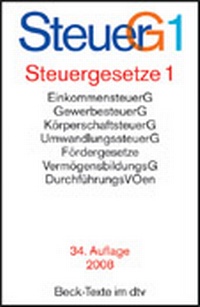 Abbildung von: Steuergesetze: SteuerG - C.H.BECK