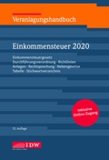 Cover: Veranlagungshandbuch Einkommensteuer 2020: ESt 2020 - IDW