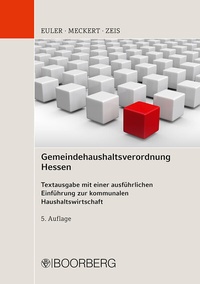 Abbildung von: Gemeindehaushaltsverordnung Hessen - Boorberg