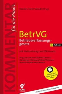 Abbildung von: BetrVG - Betriebsverfassungsgesetz - Bund-Verlag