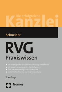 Abbildung von: RVG Praxiswissen - Nomos