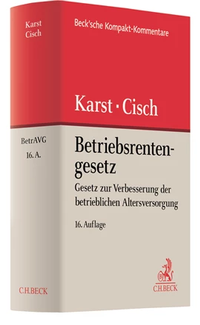 Abbildung von: Betriebsrentengesetz: BetrAVG - C.H.BECK