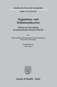 Abbildung von: Stagnations- und Deflationstheorien - Duncker & Humblot