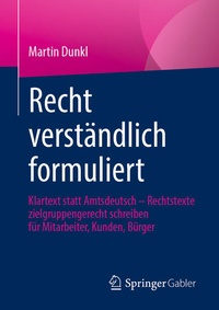 Enlarge image Cover: Recht verständlich formuliert - Springer Gabler