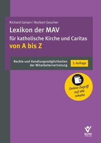 Bild vergrößern Bild: Lexikon der MAV für katholische Kirche und Caritas von A bis Z - Bund-Verlag