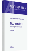 Cover: Staatsrecht I - Vahlen