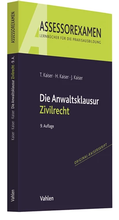 Cover: Die Anwaltsklausur Zivilrecht - Vahlen