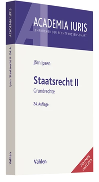 Abbildung von: Staatsrecht II - Vahlen