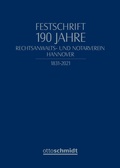 Bild: Festschrift 190 Jahre Rechtsanwalts- und Notarverein Hannover - Otto Schmidt Verlag
