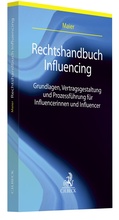 Cover: Rechtshandbuch Influencing - C.H.BECK